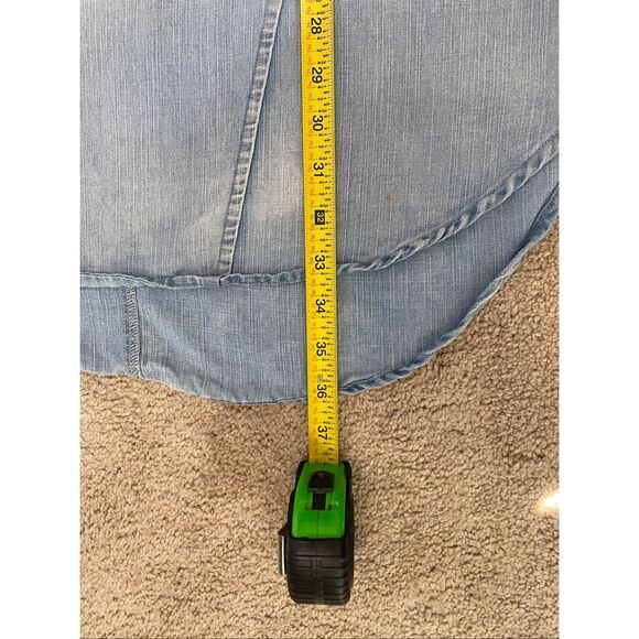 Cupshe cotton chambray dress woman’s size large - Picture 6 of 9